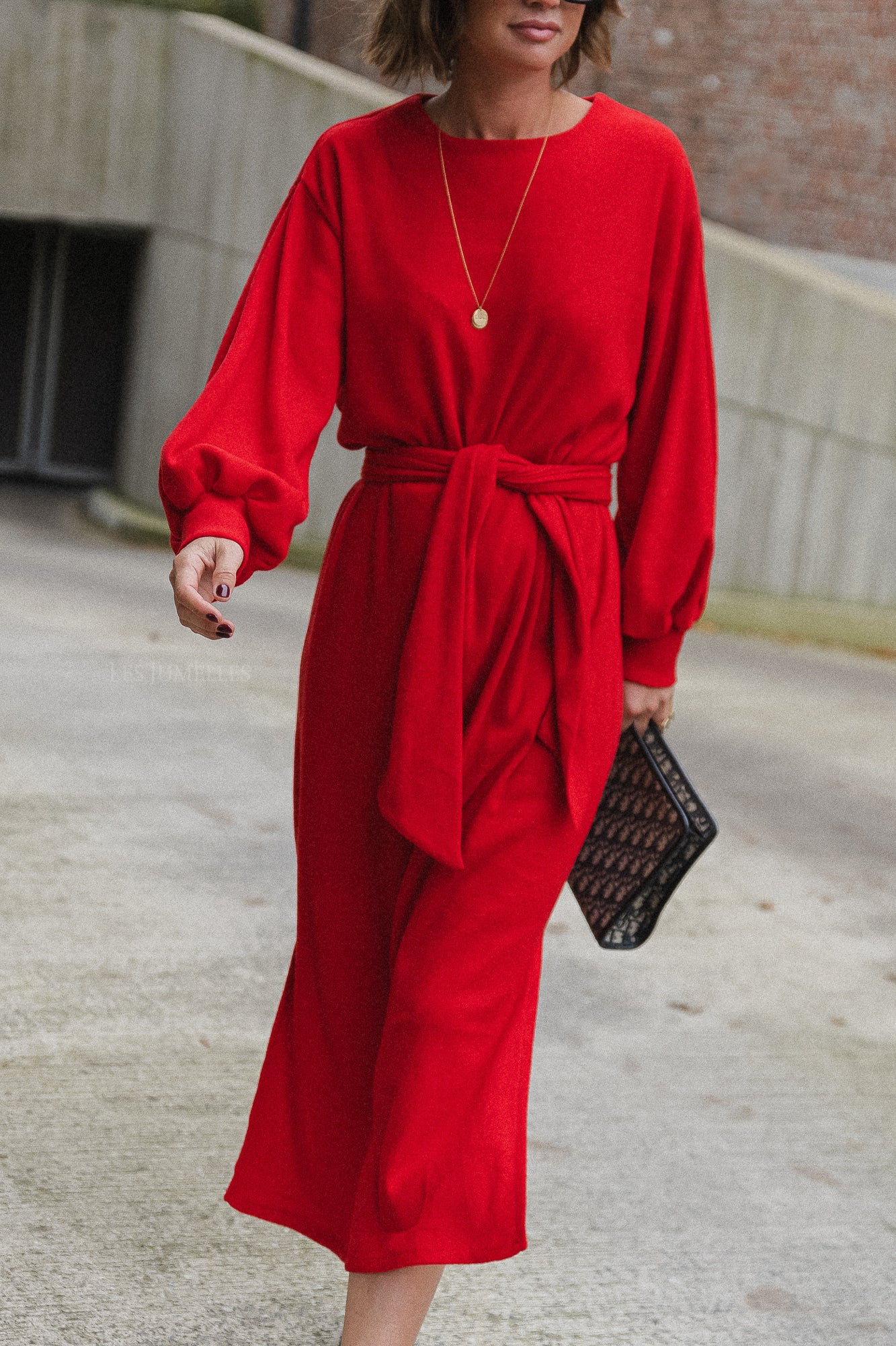 Robe longue Mabel rouge