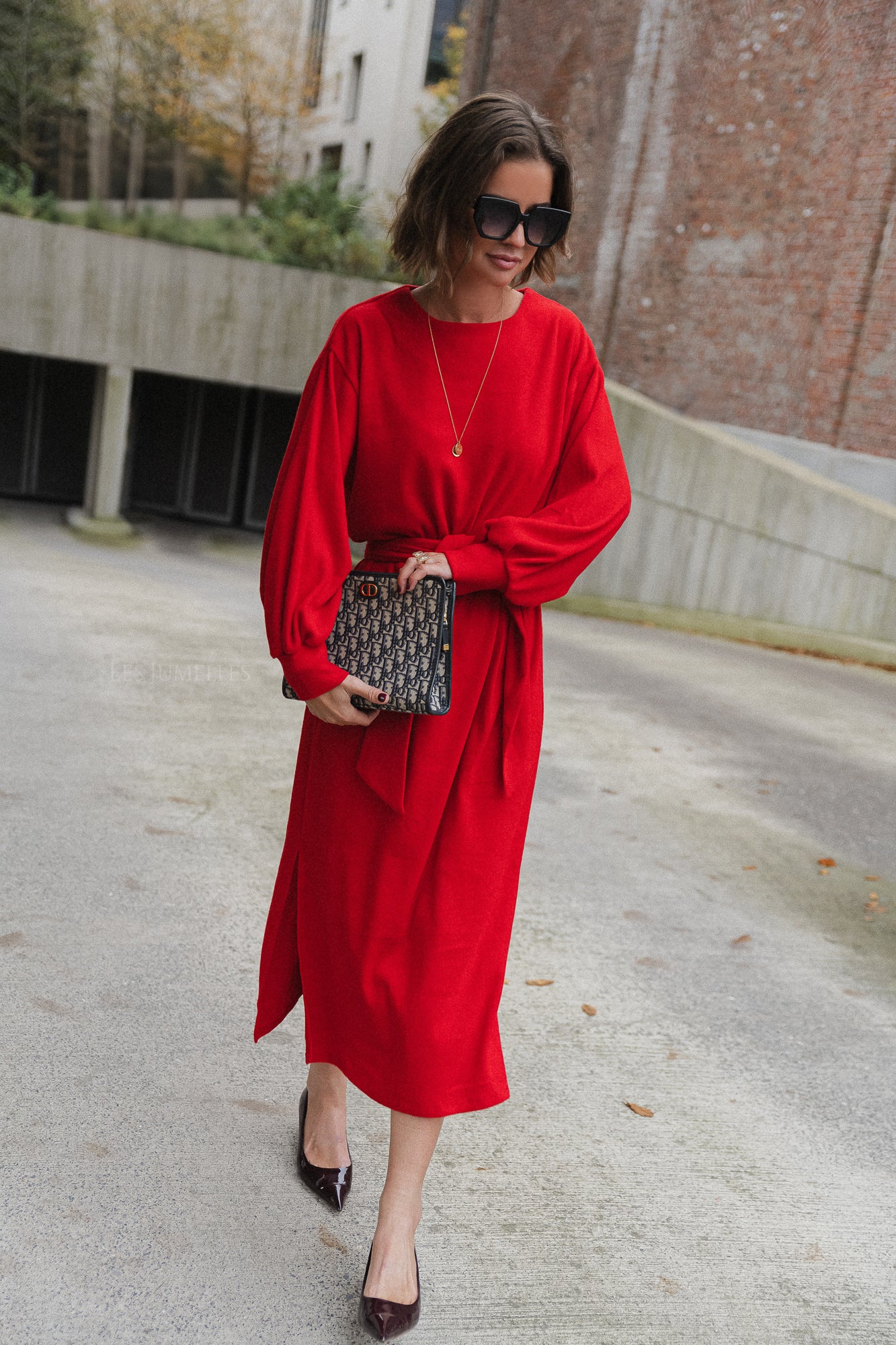 Robe longue Mabel rouge