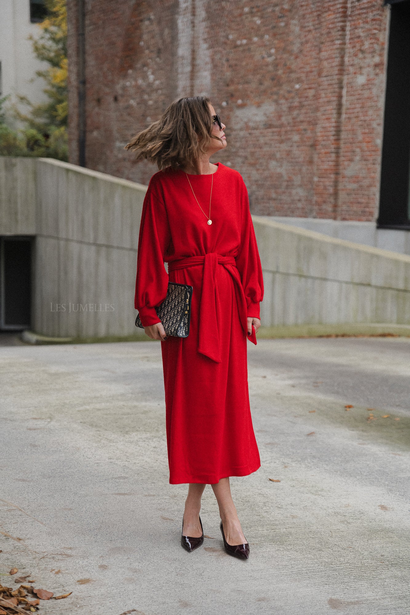 Robe longue Mabel rouge