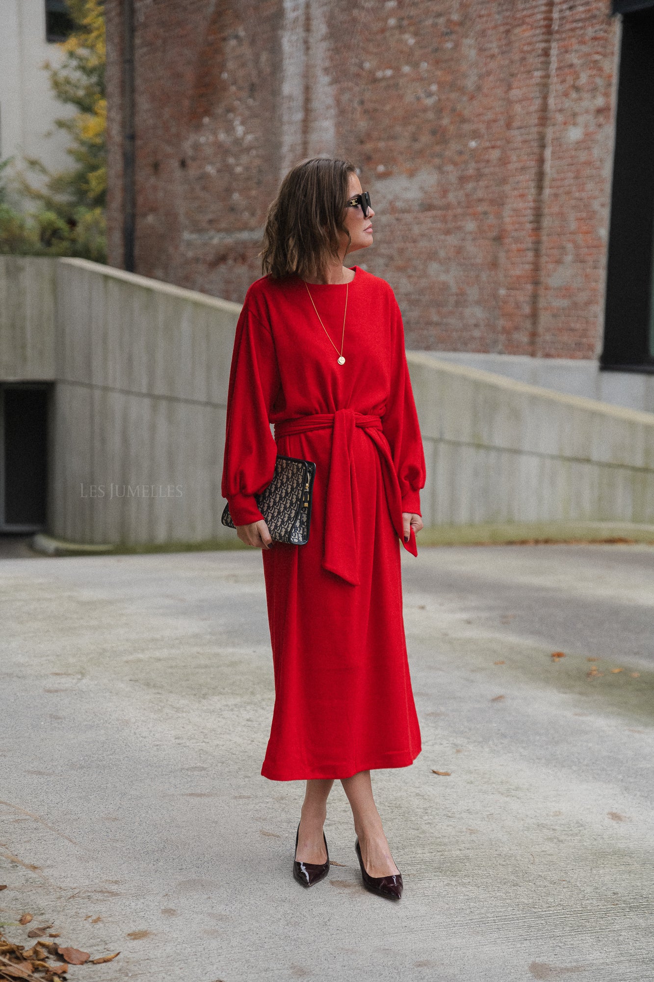 Robe longue Mabel rouge