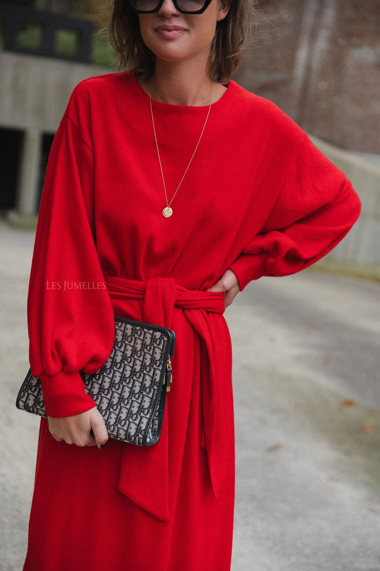 Robe longue Mabel rouge