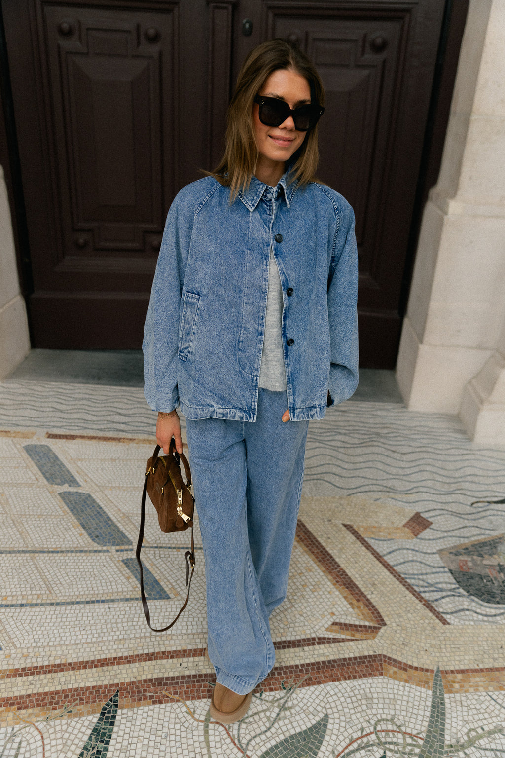 Norma broek lichtblauw denim