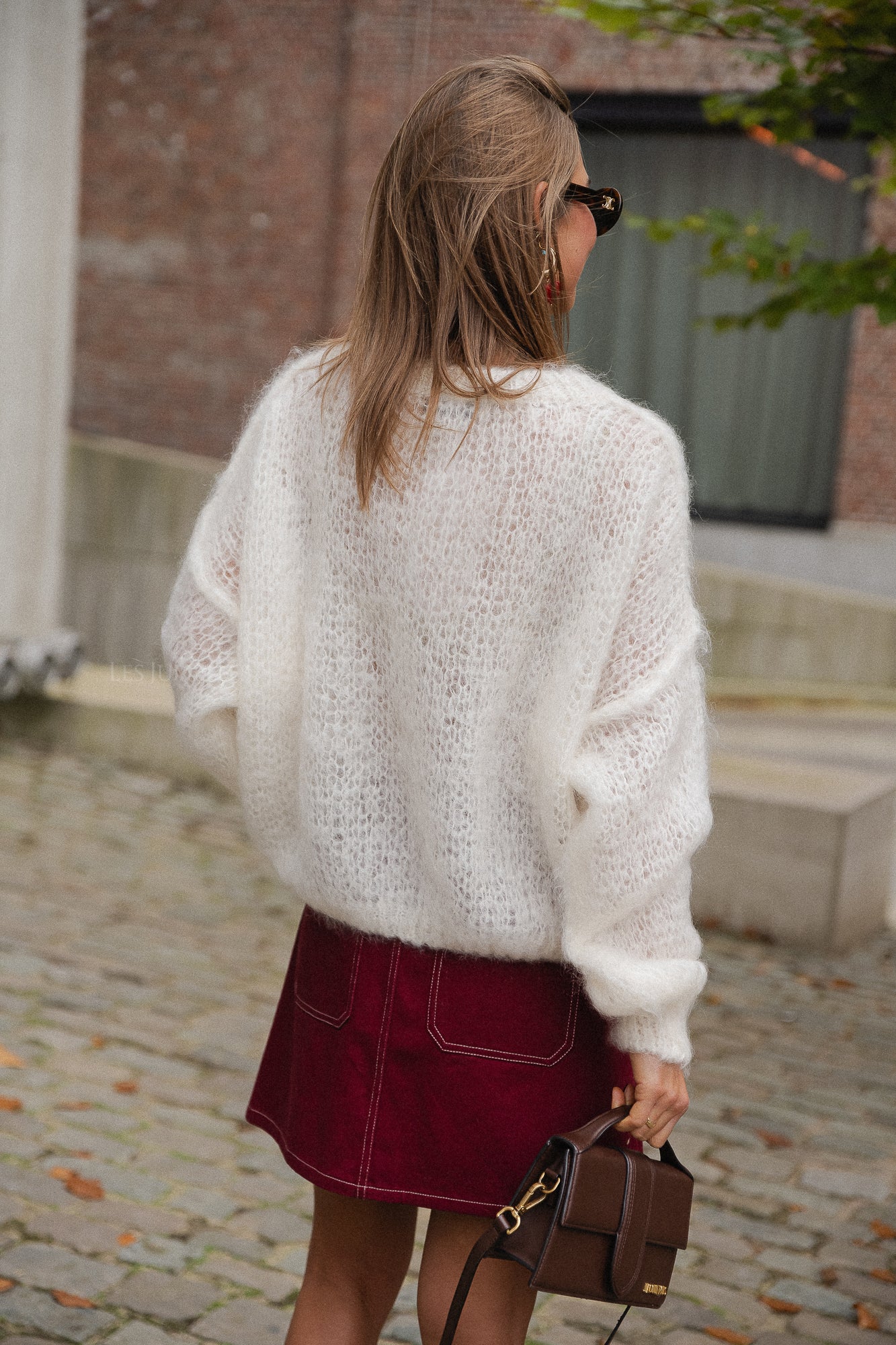 Madison Mohair-Pullover Ecru