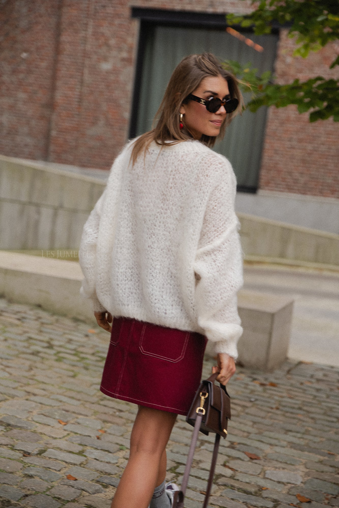 Madison Mohair-Pullover Ecru