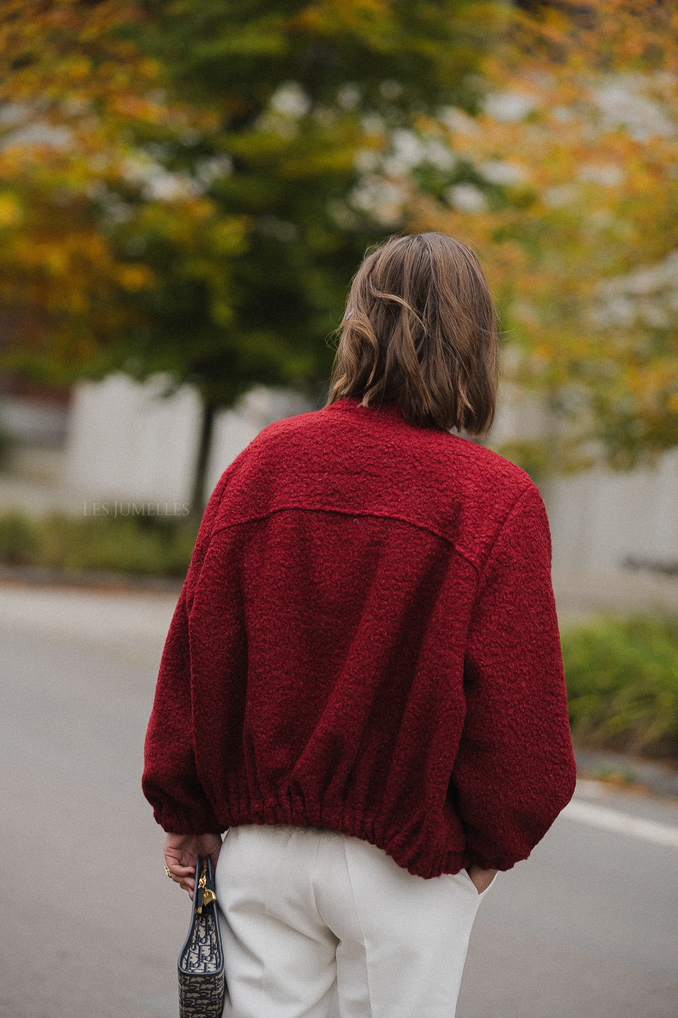 Blouson aviateur Caroline bordeaux