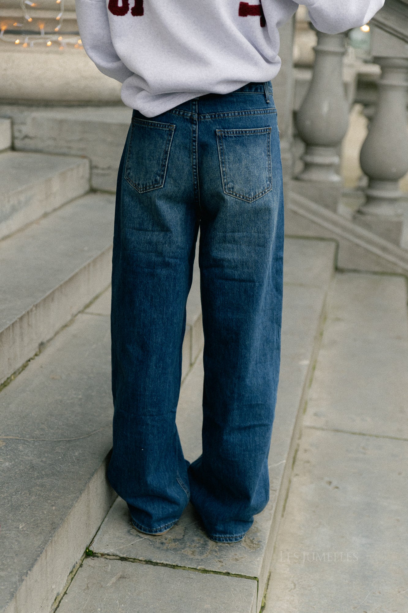 Rena asymmetric jeans medium blue