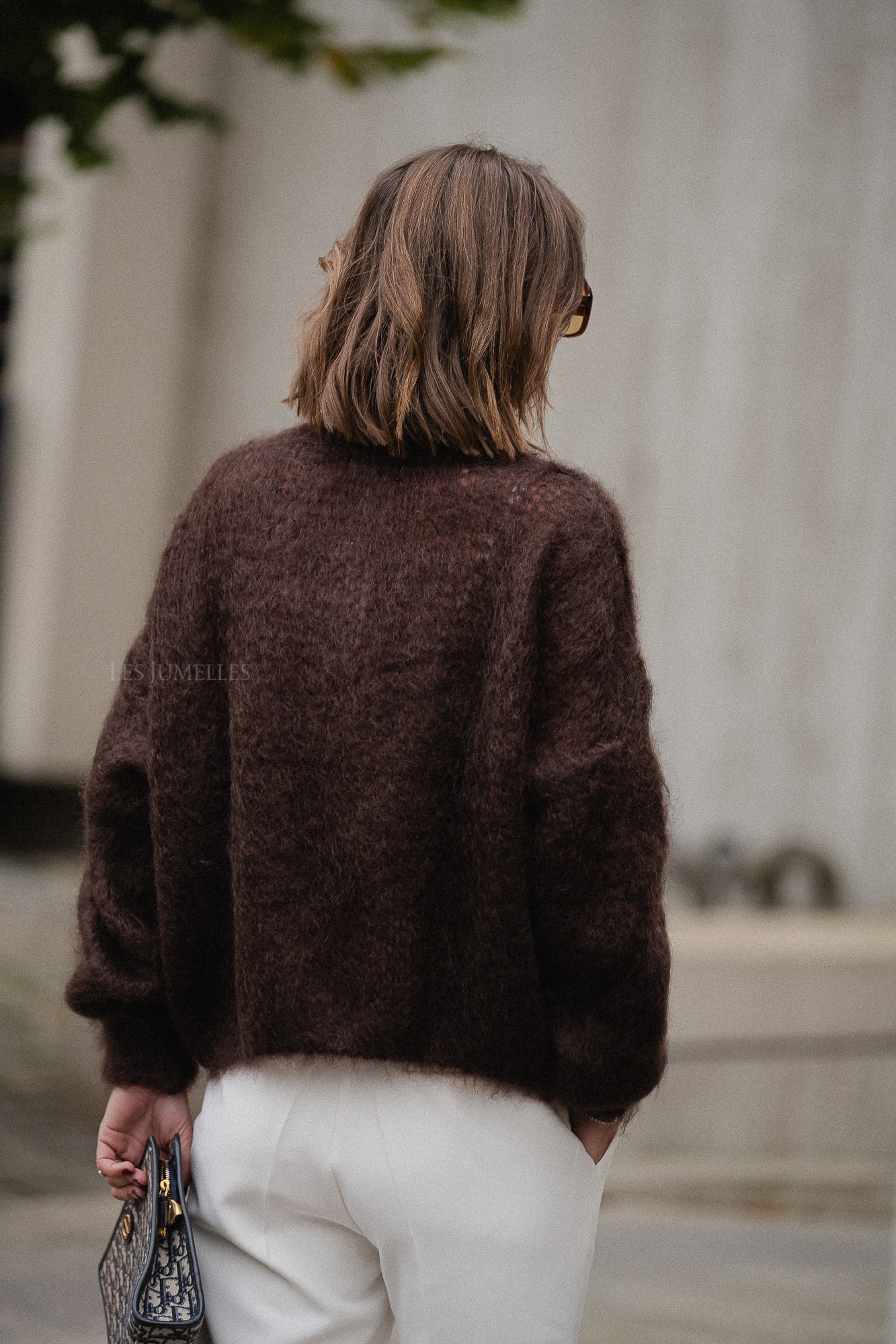 Madison mohair trui chocoladebruin