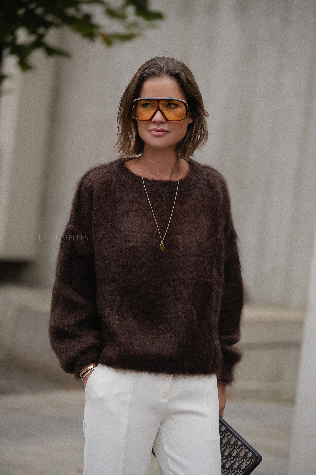 Madison Mohair-Pullover Schokoladenbraun