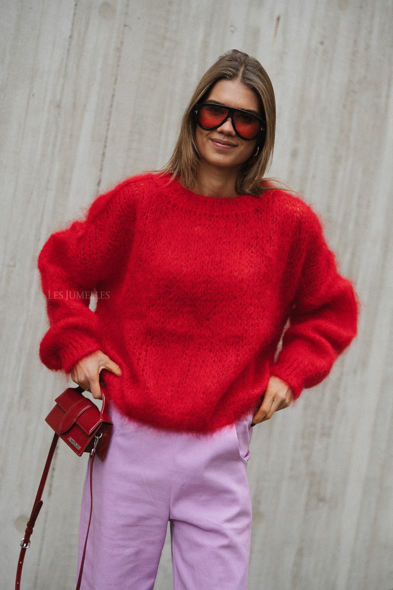 Madison Mohair Pullover Rot