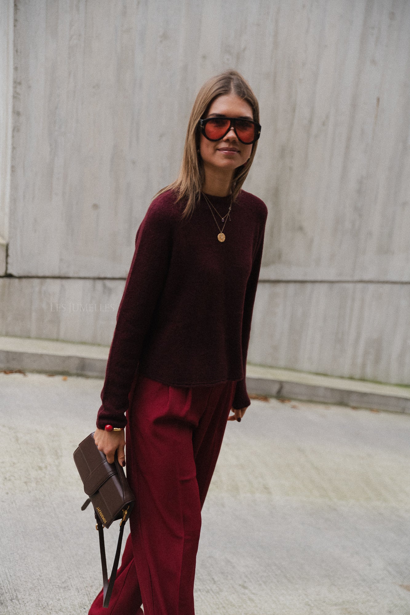 Eliza jumper burgundy