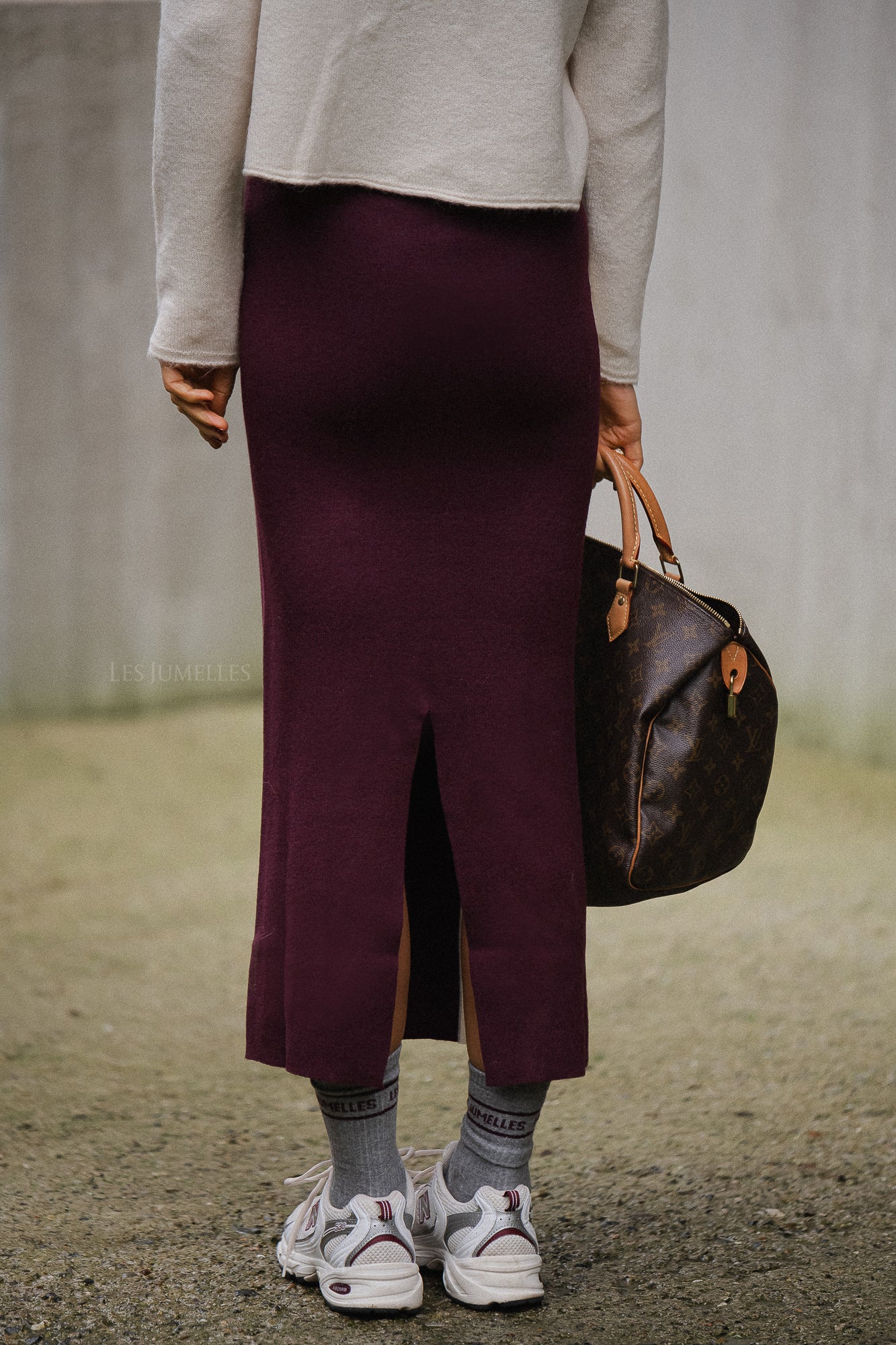 Jane rok bordeaux/ecru