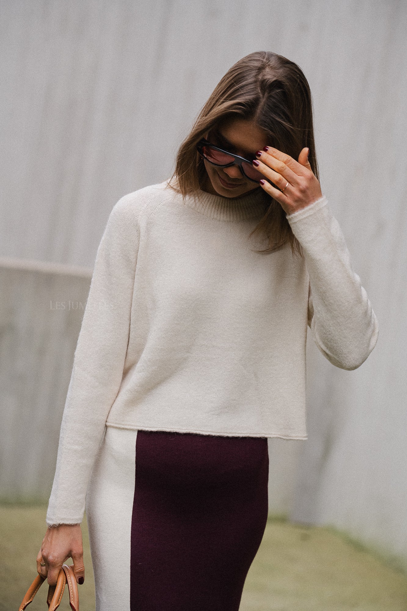 Jane rok bordeaux/ecru