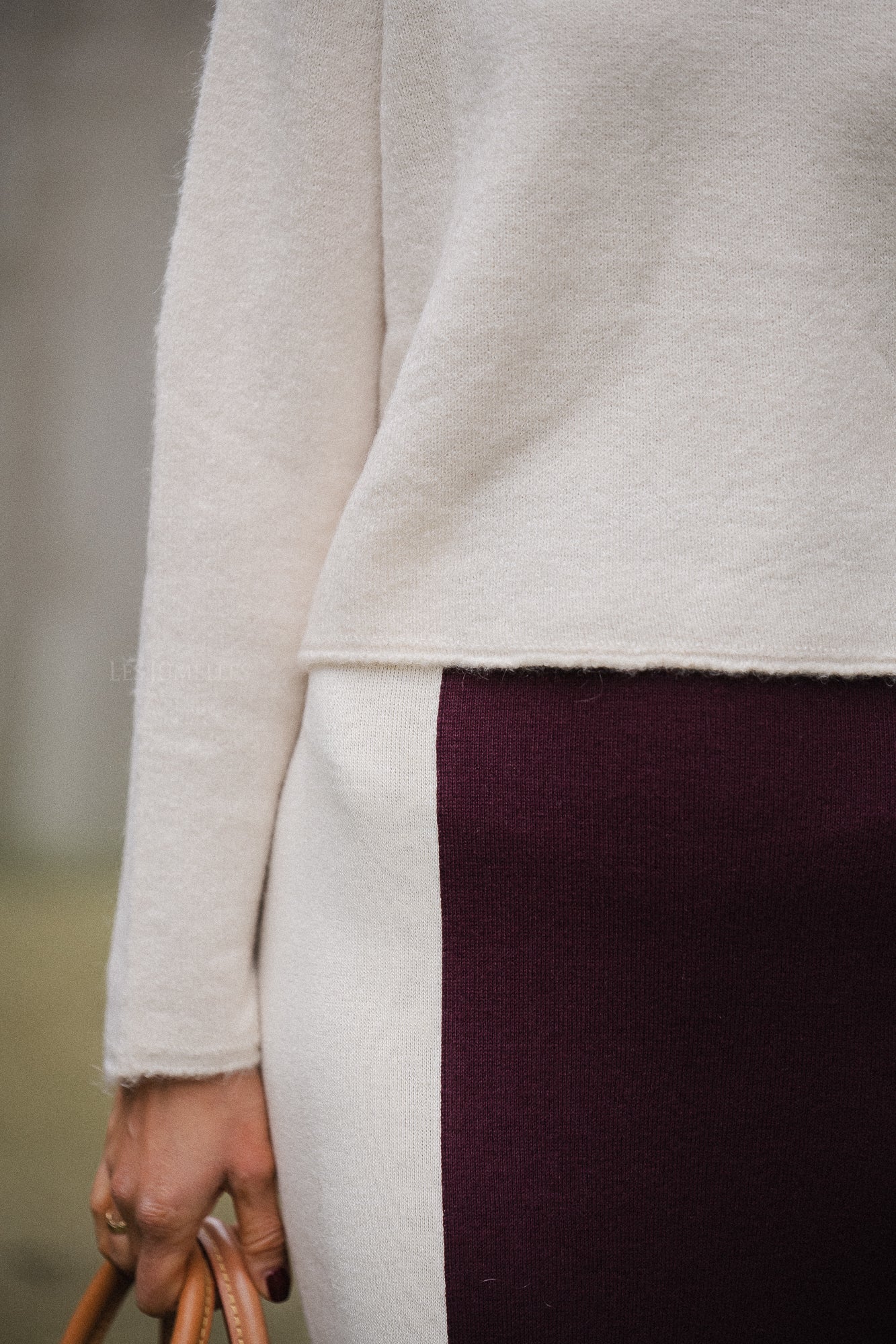 Jane rok bordeaux/ecru