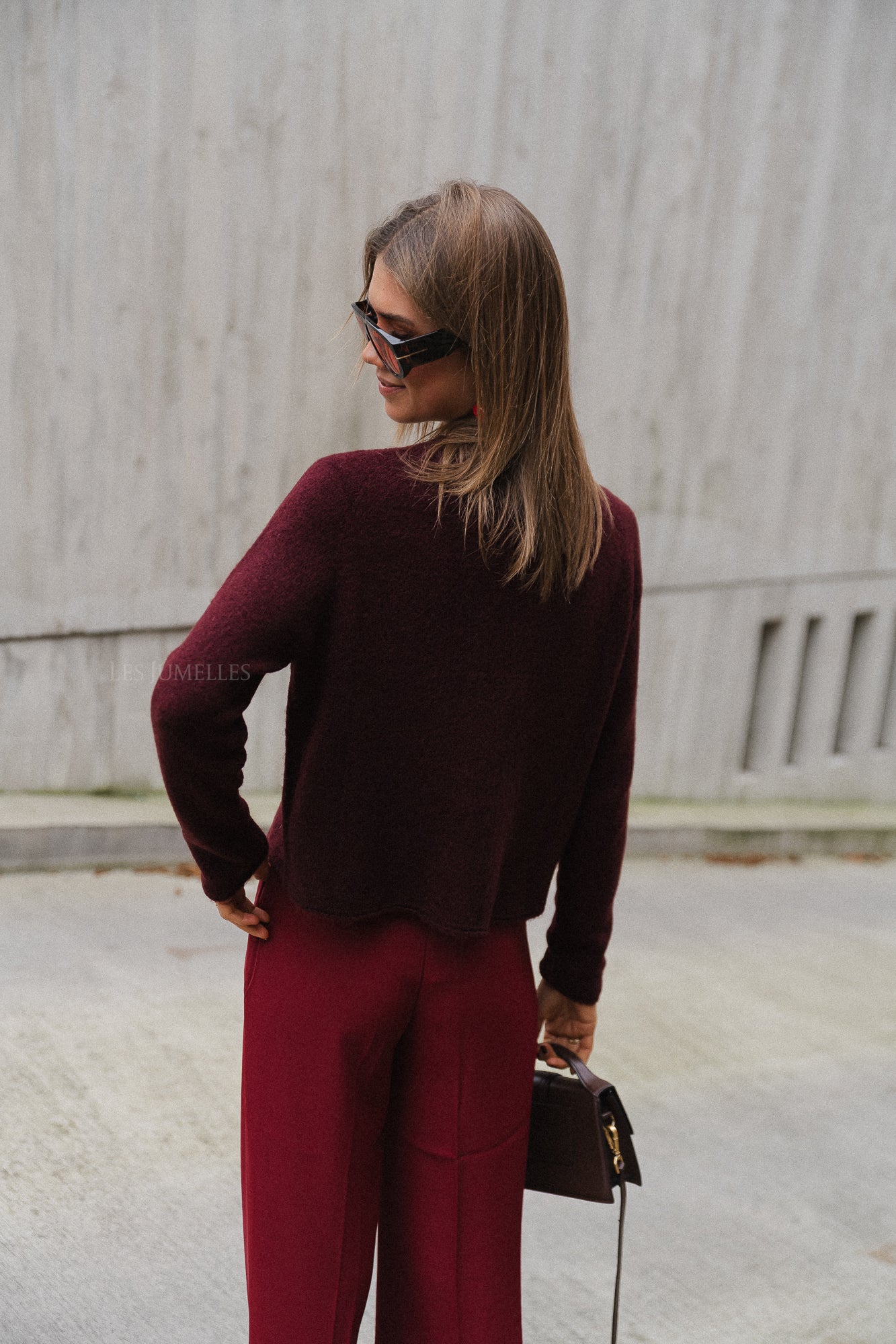 Eliza jumper burgundy