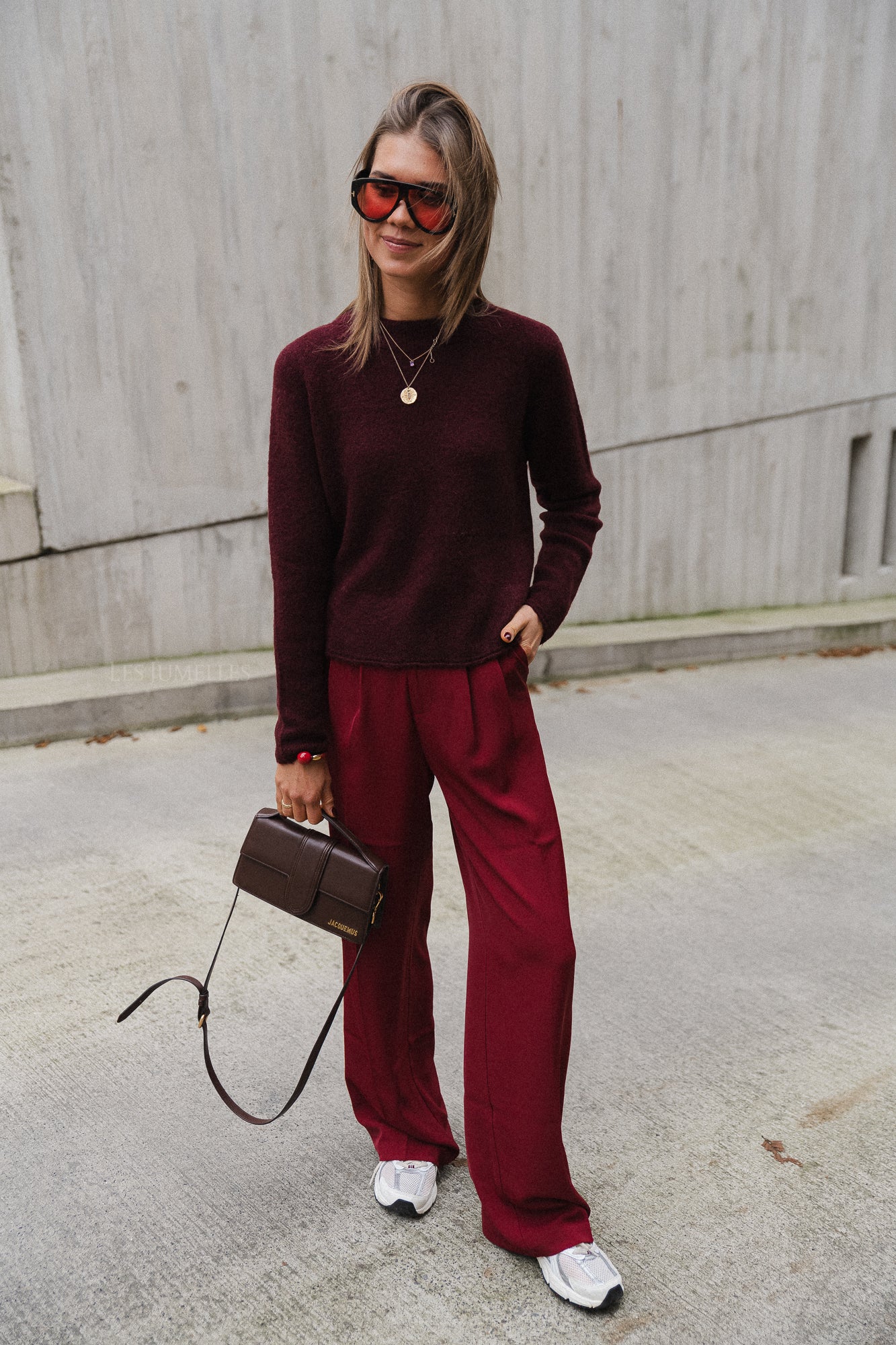 Eliza jumper burgundy