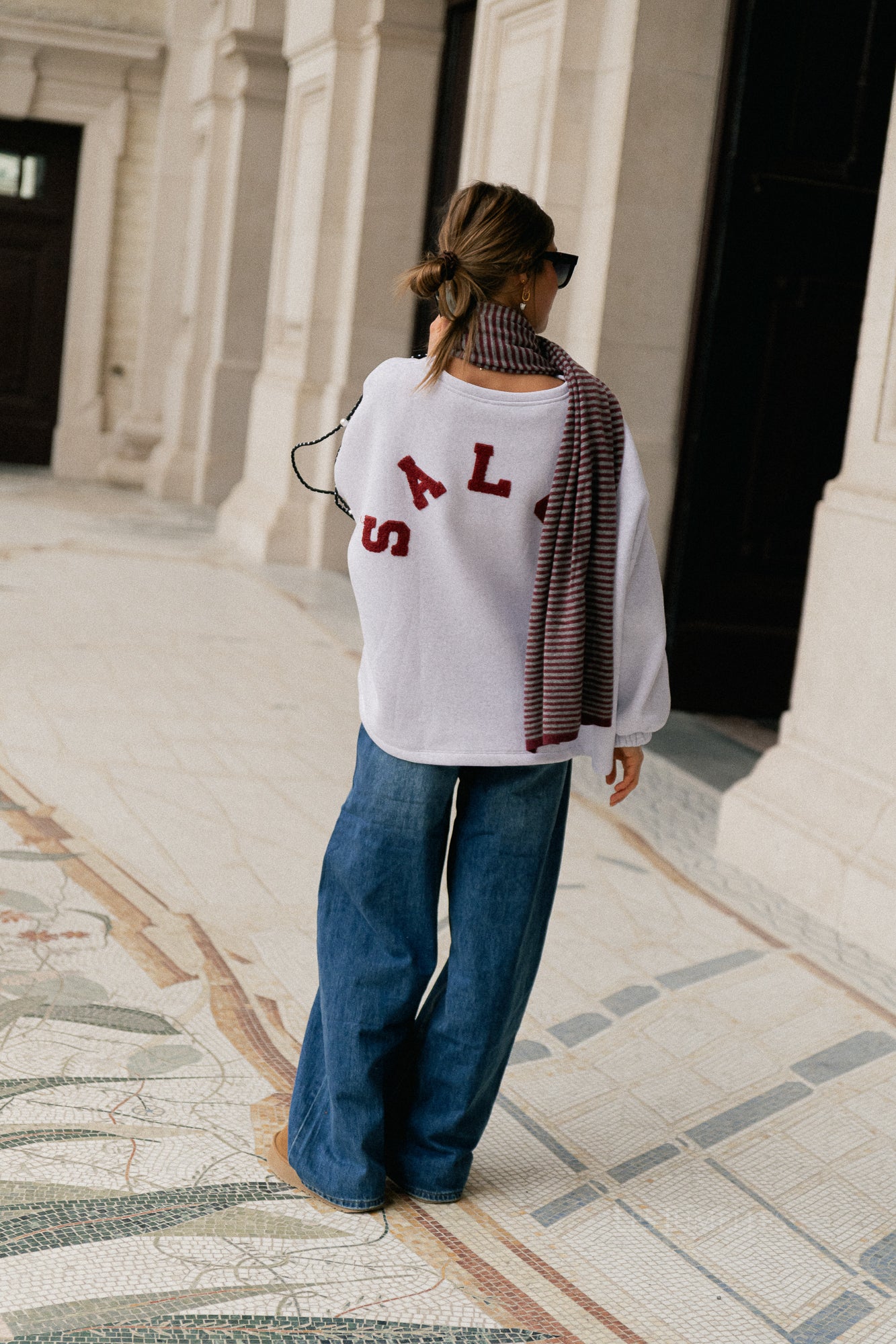 Rena asymmetric jeans medium blue