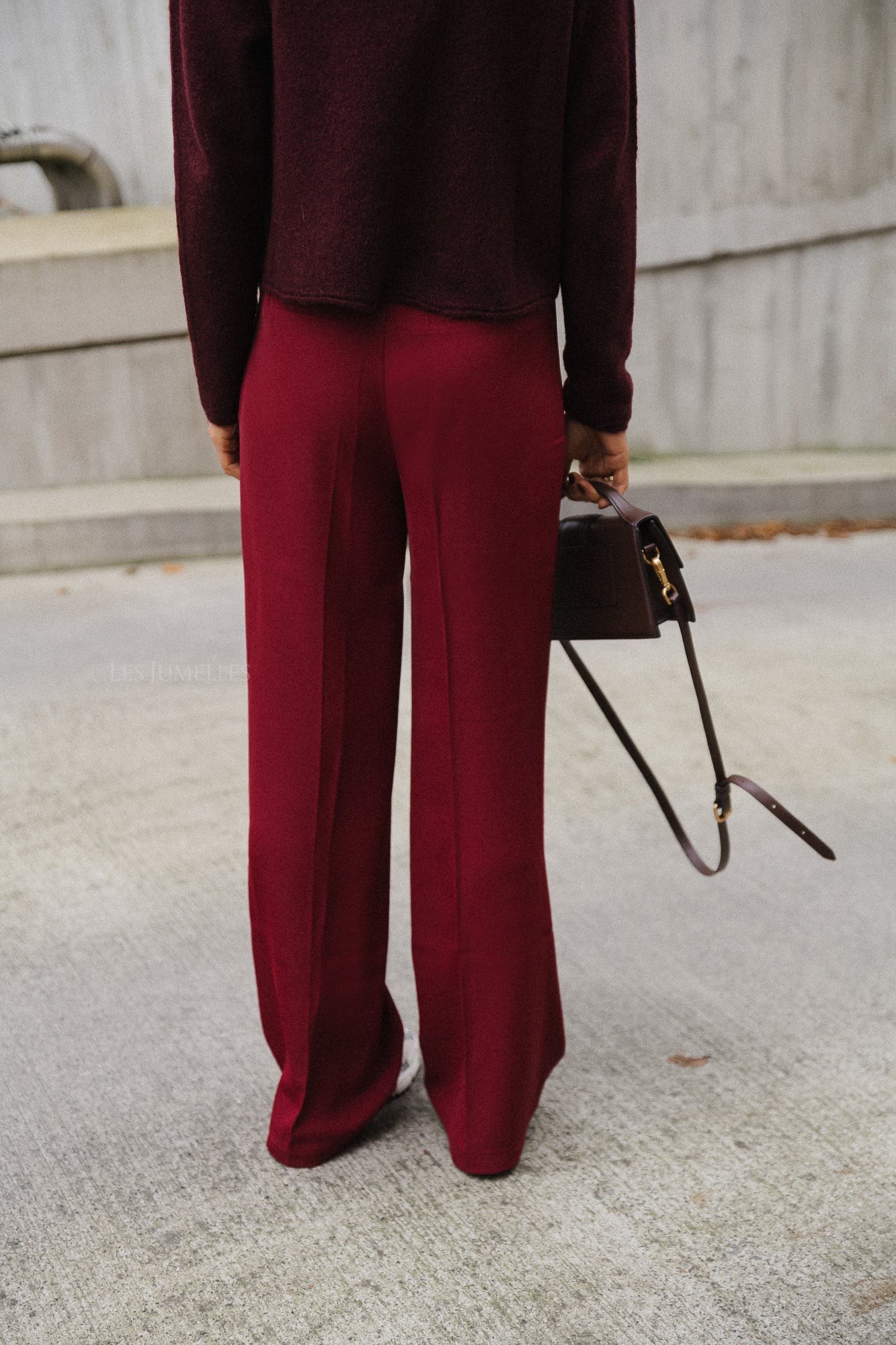 Pantalon Florine bordeaux