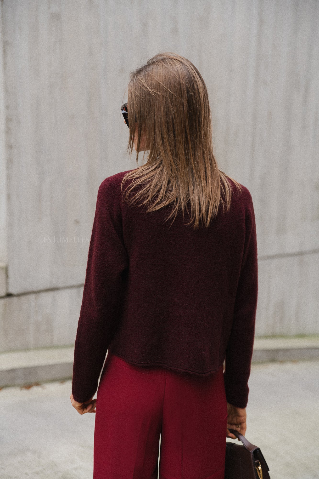 Eliza jumper burgundy