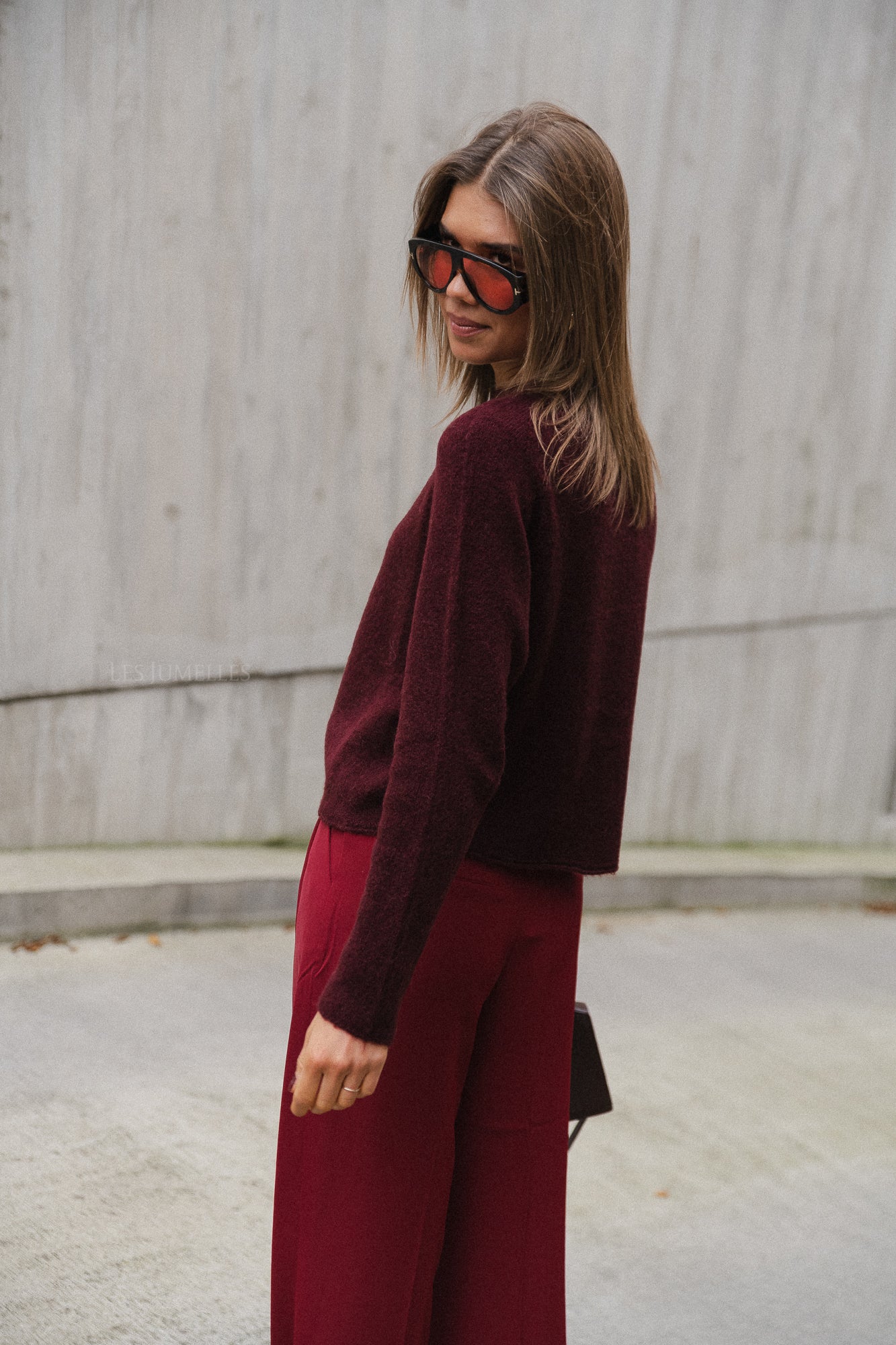 Eliza jumper burgundy