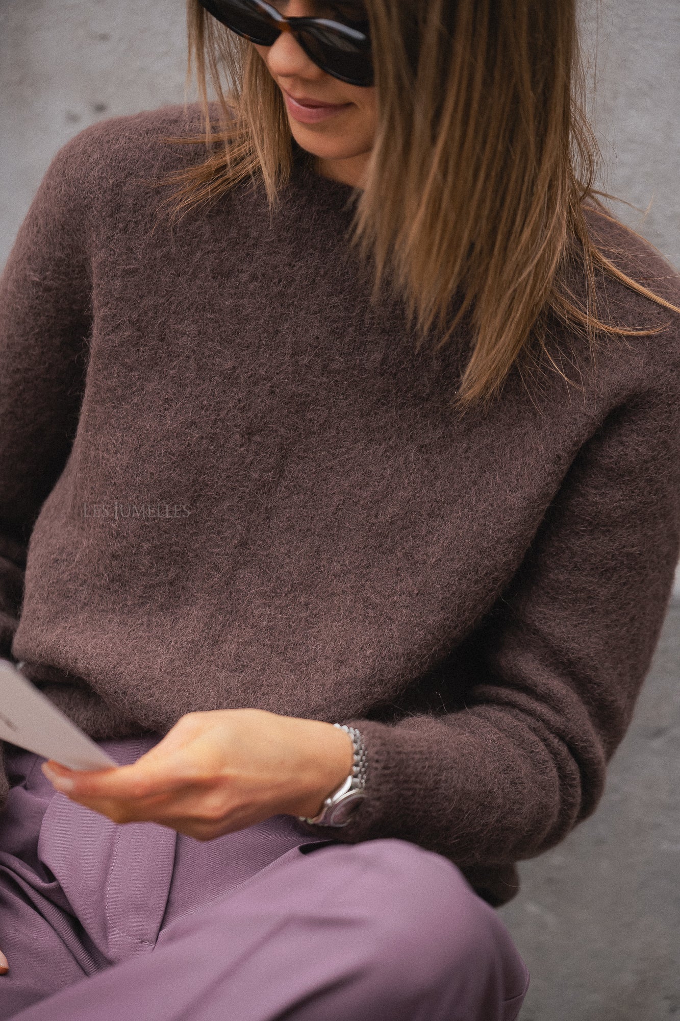 Anna alpaca jumper brown