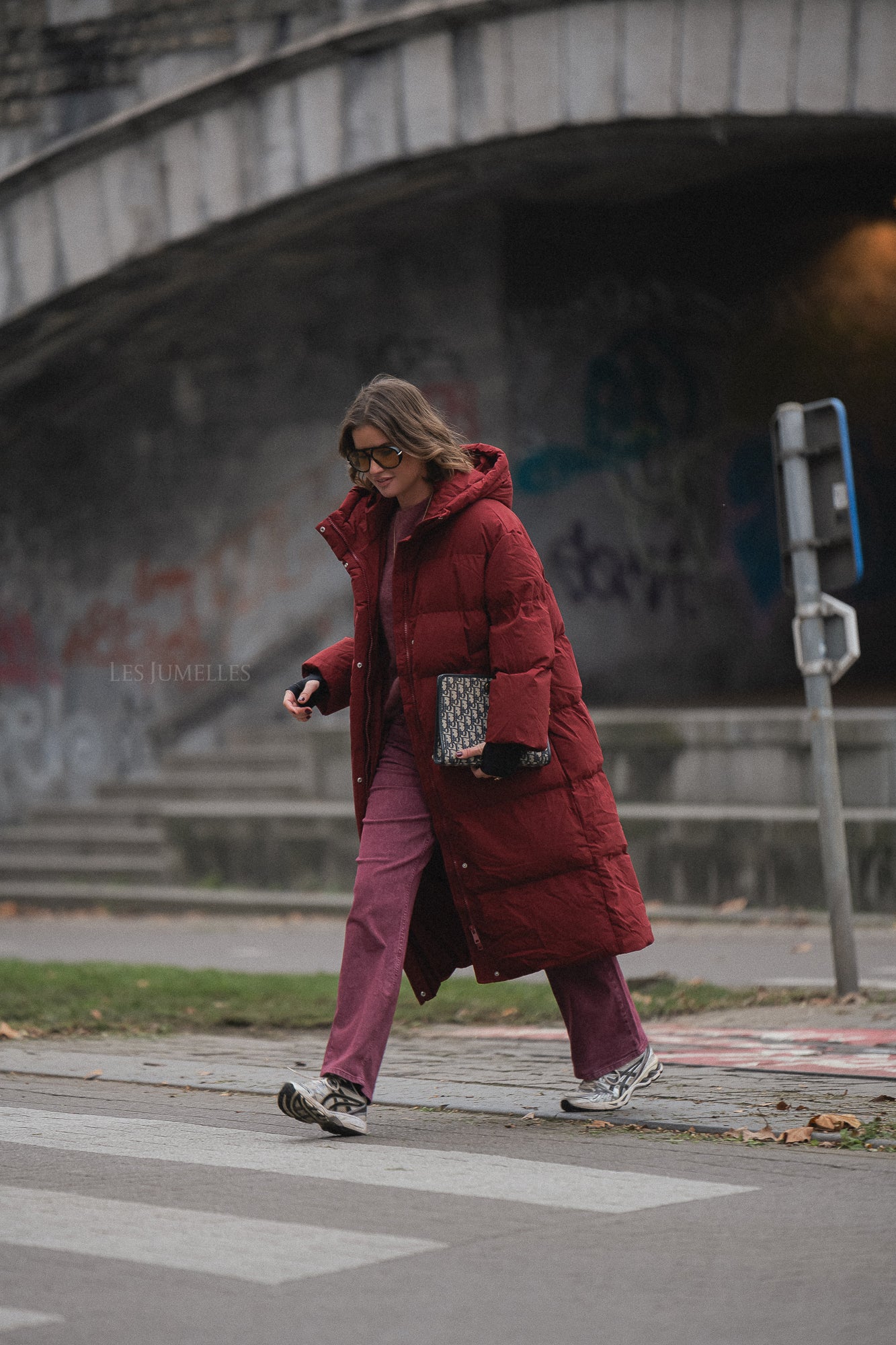 Alica coat burgundy