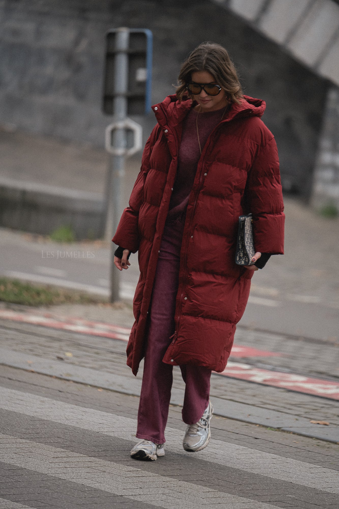 Alica coat burgundy