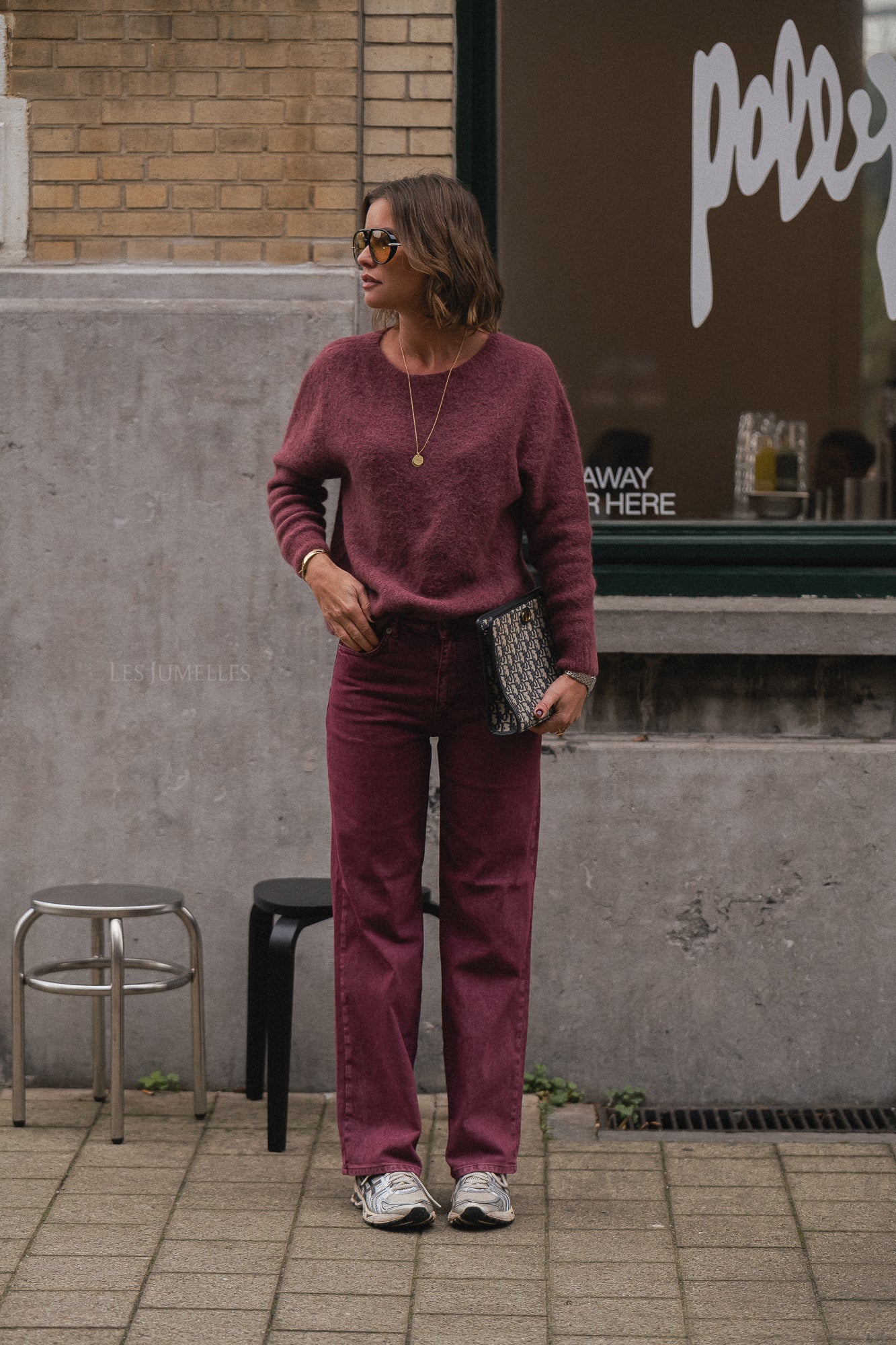 Anna alpaca jumper marsala