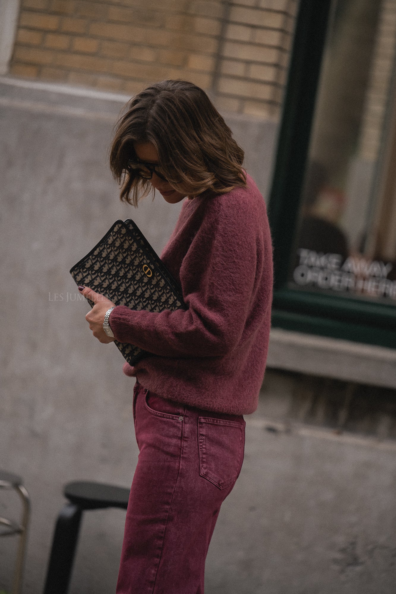 Anna alpaca jumper marsala