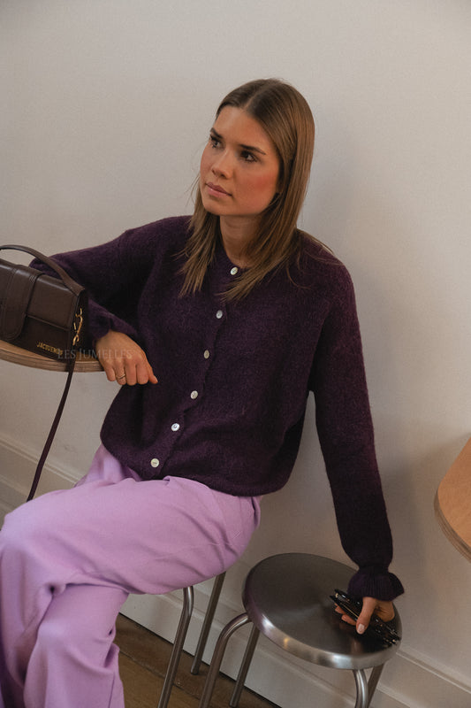 Les Jumelles Sophia cardigan purple