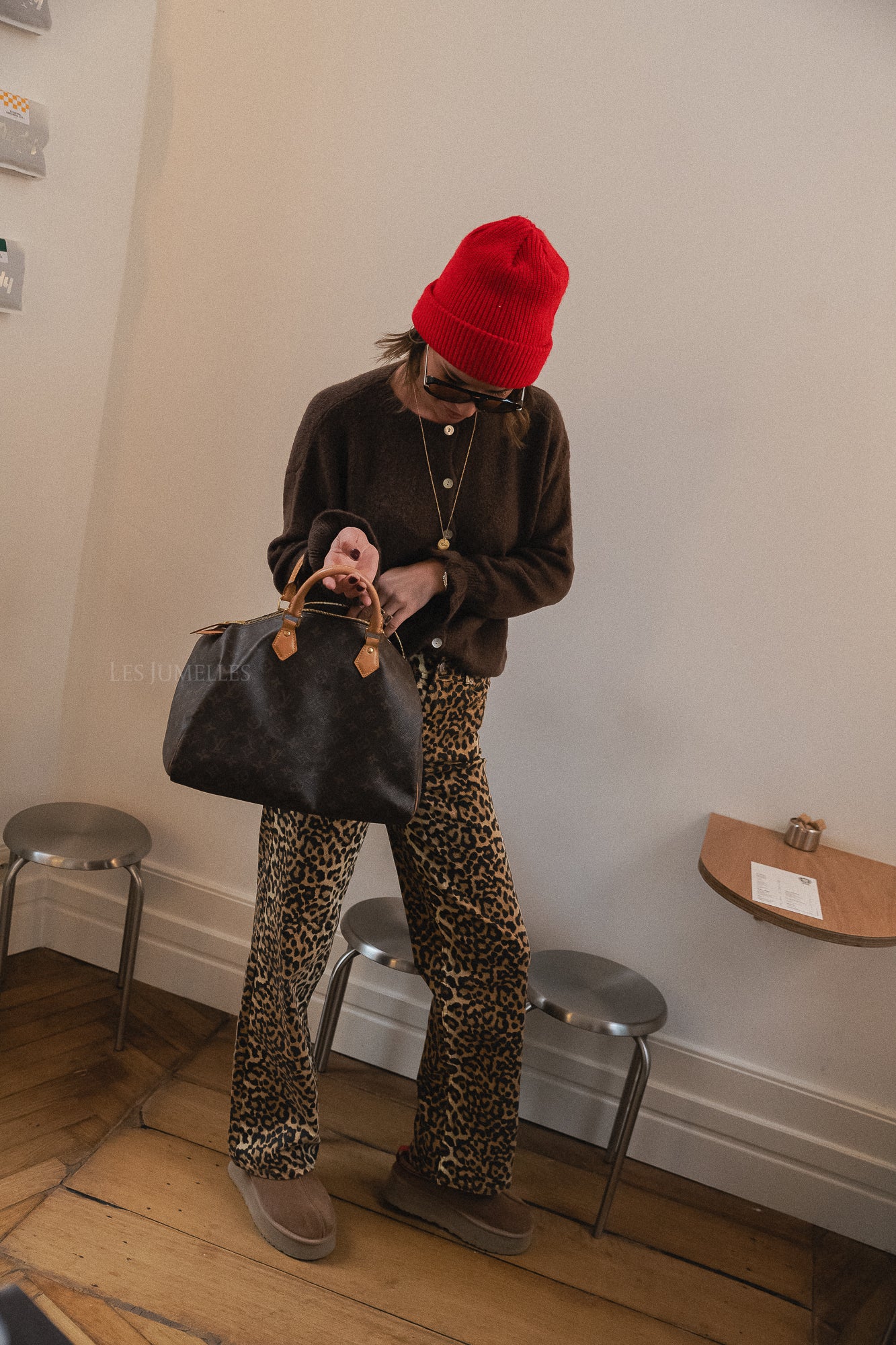 YASLeonora HW jeans leopard