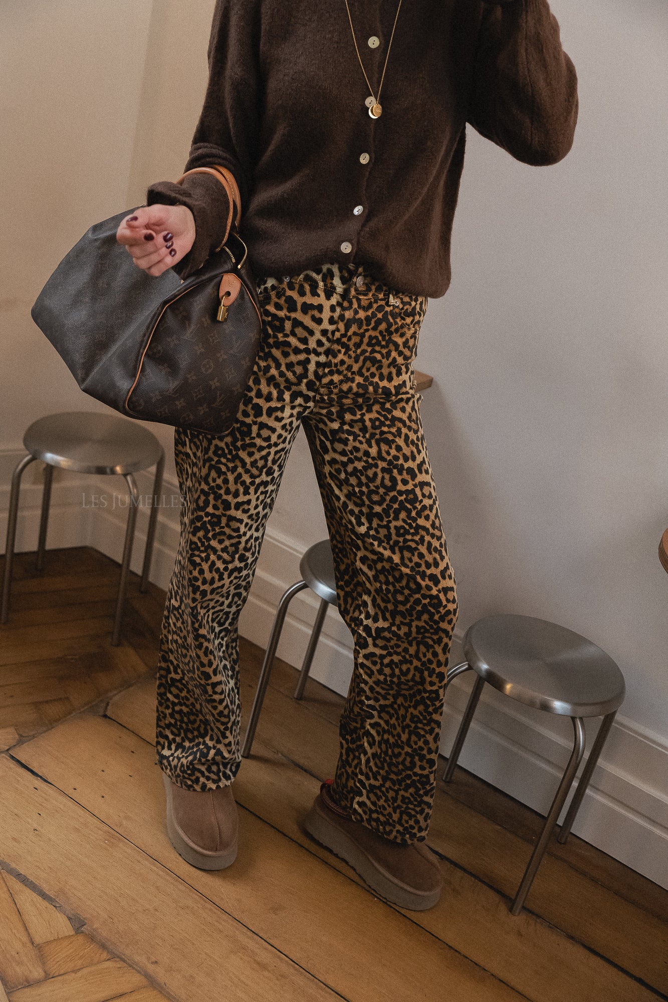 YASLeonora HW jeans leopard