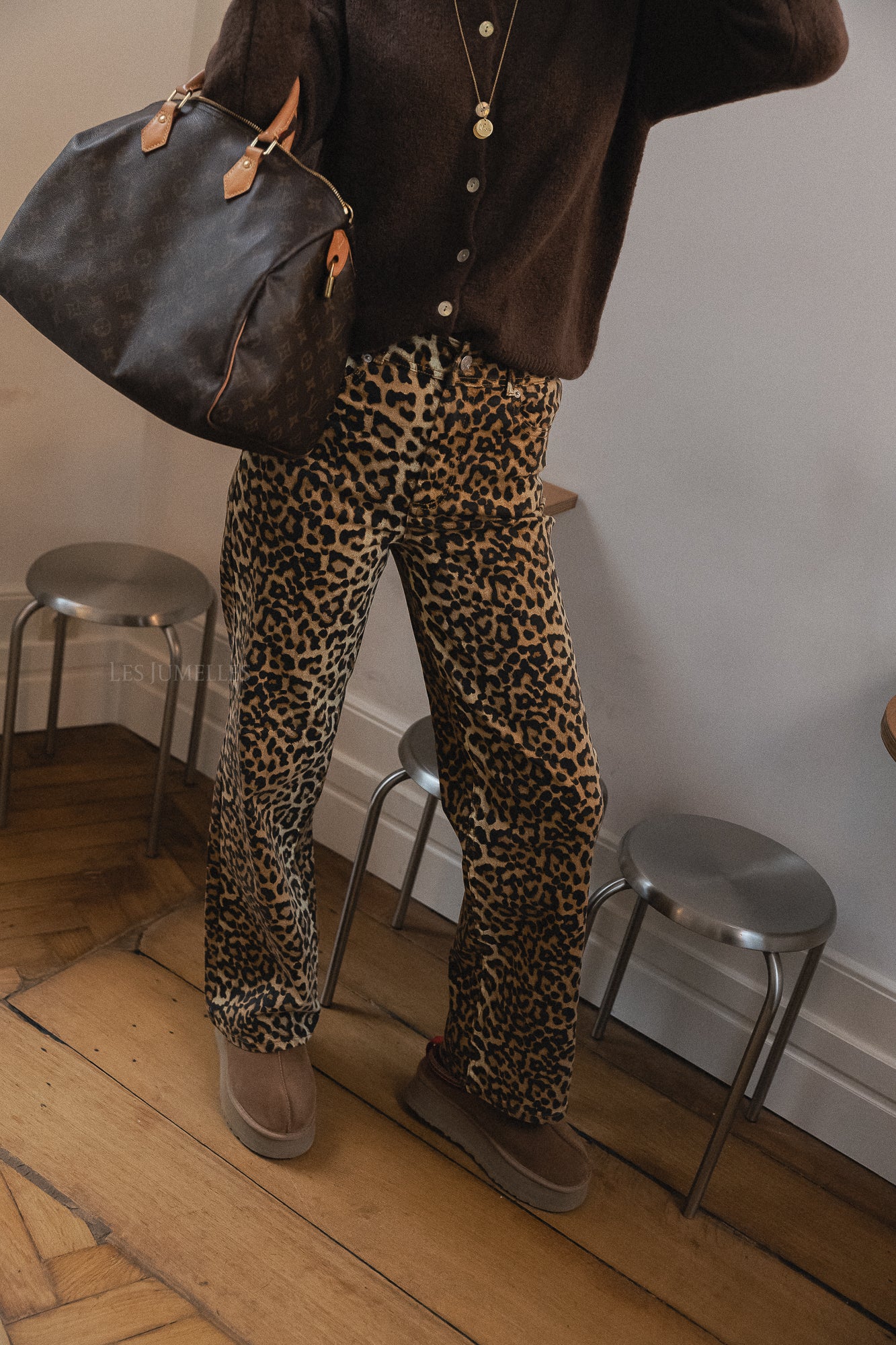 YASLeonora HW jeans leopard