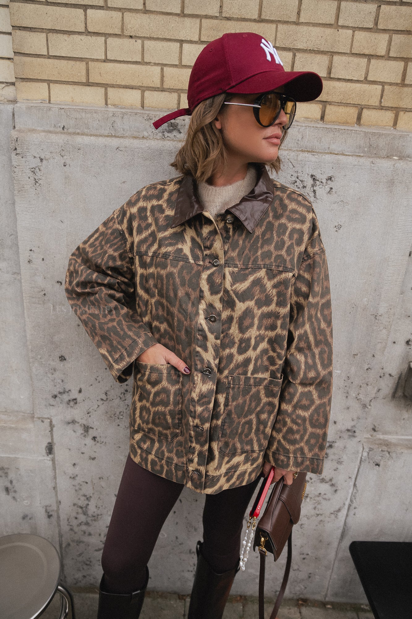 Megan leopard jas