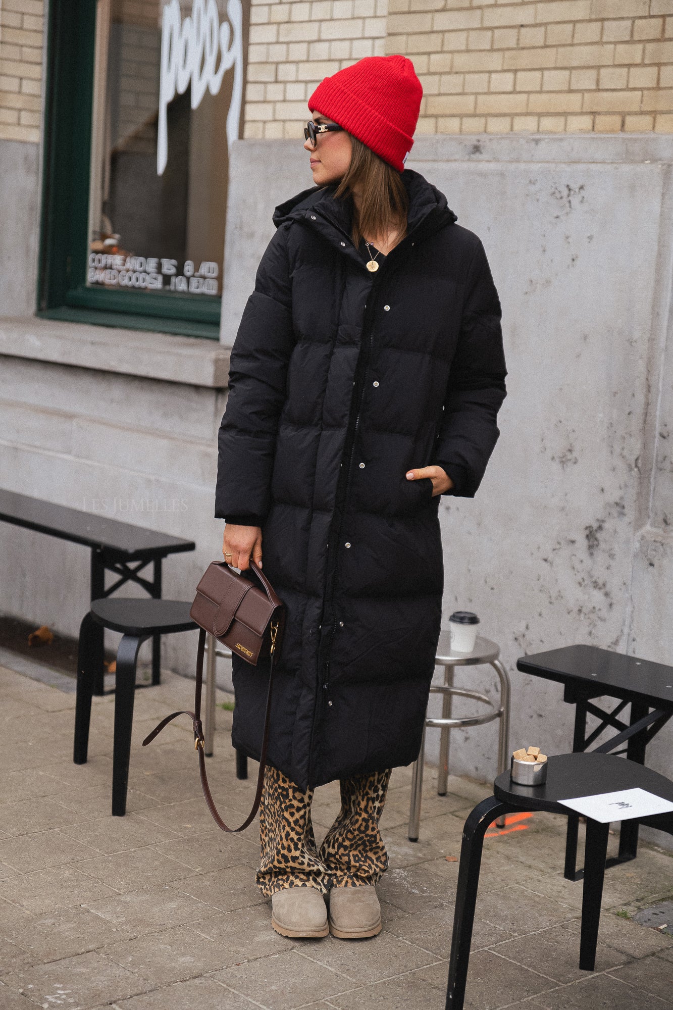 SLFSofie-Nita redown coat black