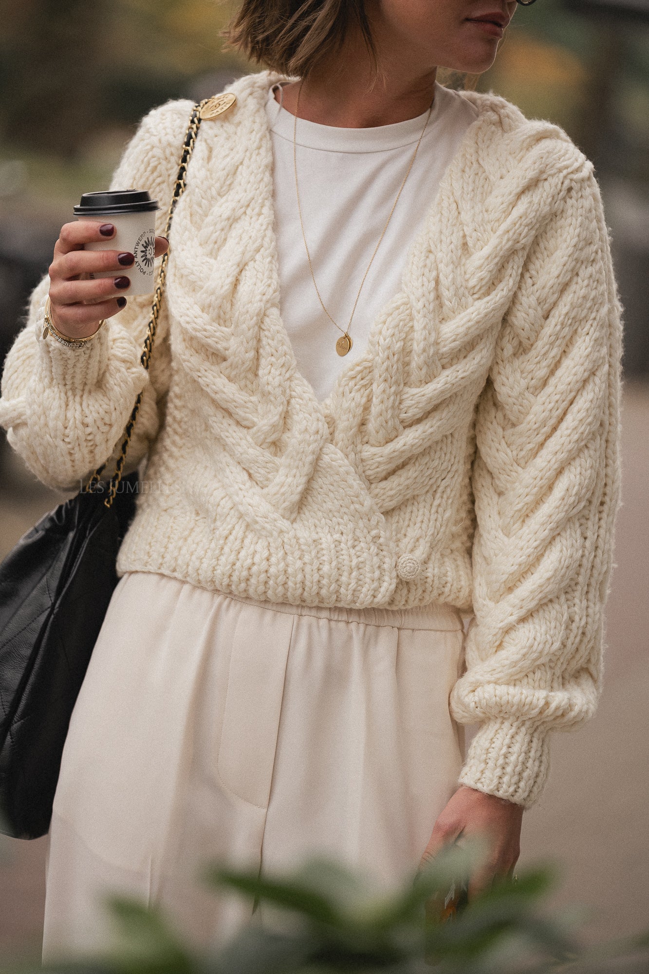Gilet court VISenne LS écru