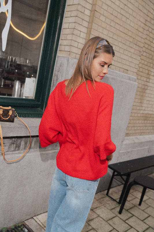 Les Jumelles Monica Pullover Rot