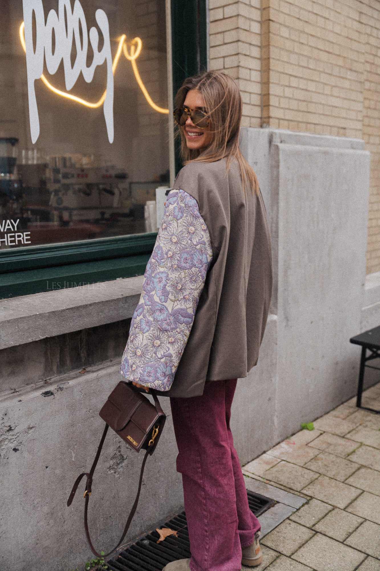 Madeline Blazer Taupe/Lila