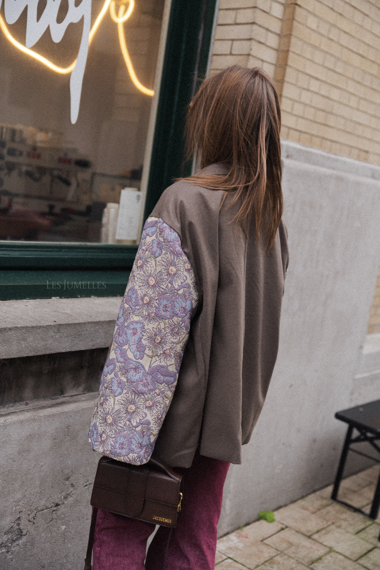 Madeline Blazer Taupe/Lila