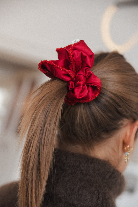 Les Jumelles scrunchie savvy rood