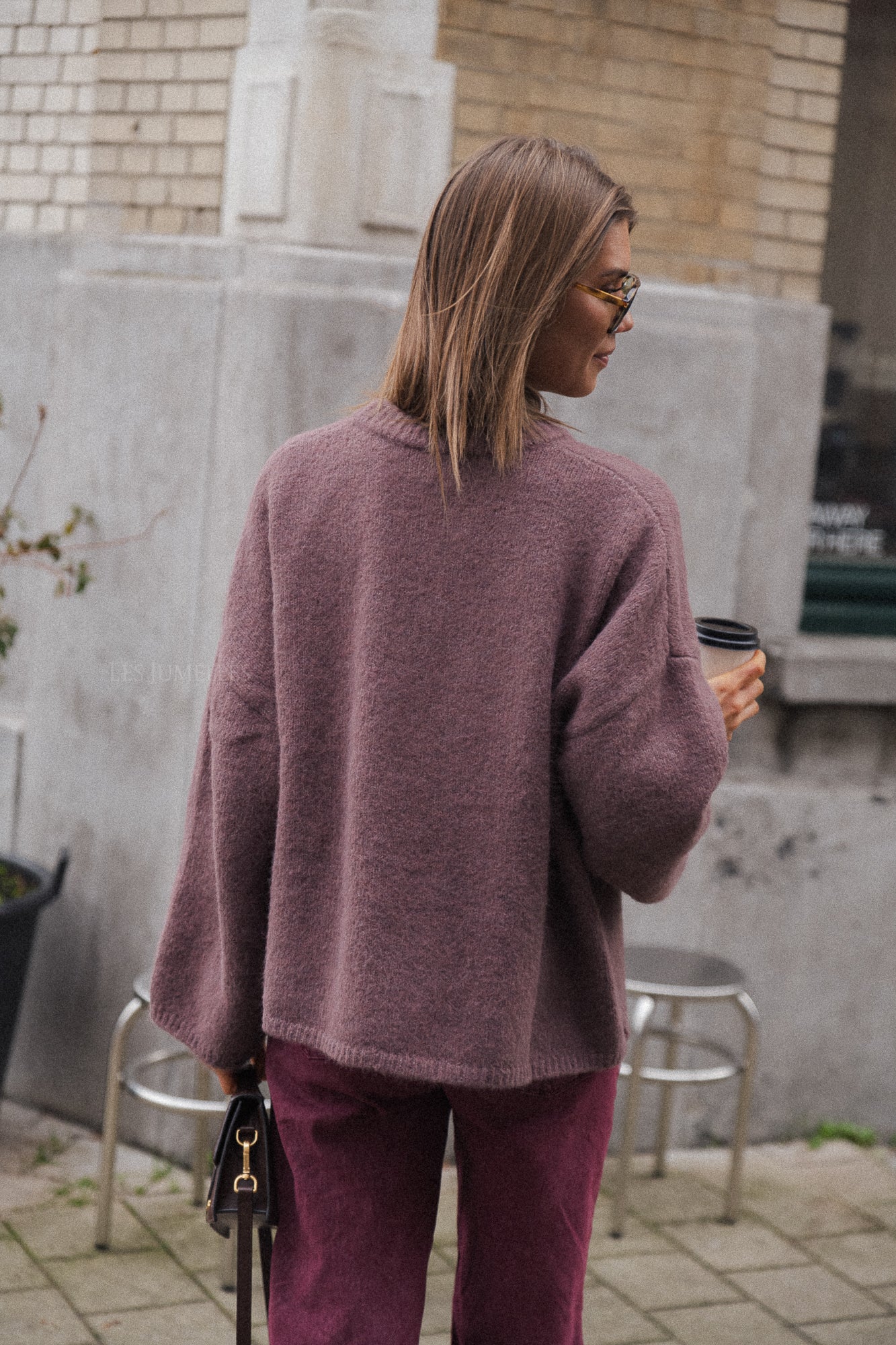 Pull Ulva oversize mauve