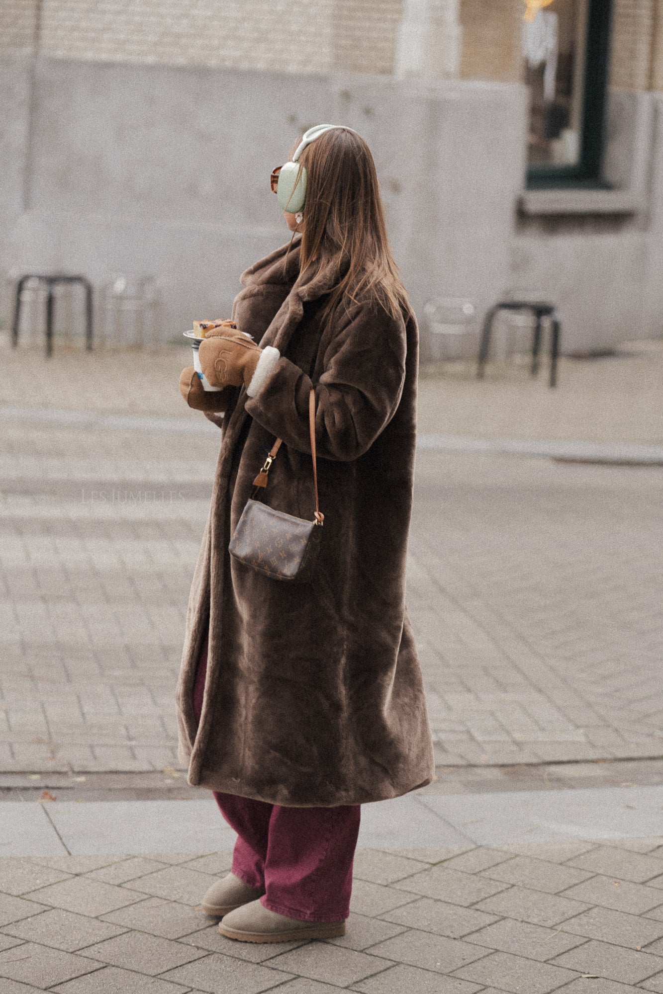 Thais teddy coat taupe