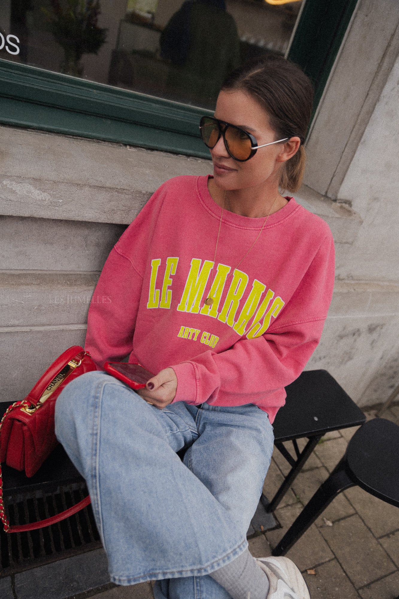 Le Marais sweater candy pink