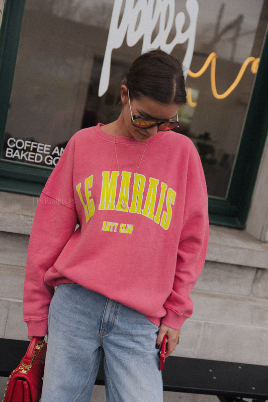 Les Jumelles Le Marais sweater candy pink