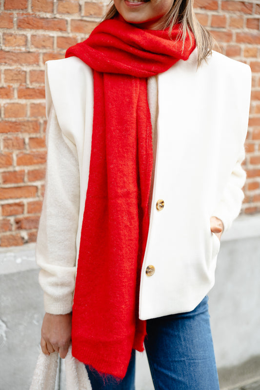 Les Jumelles Sofia scarf red