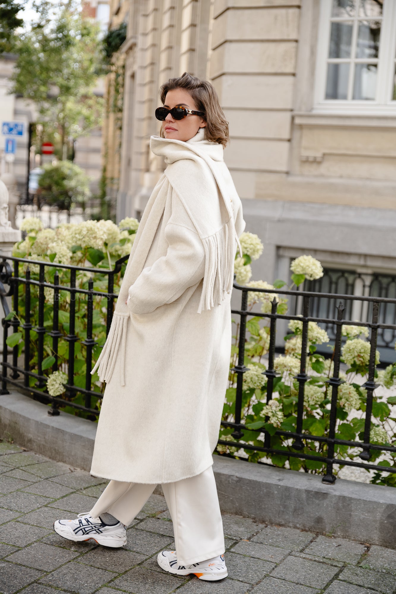 Beige long wool clearance coat