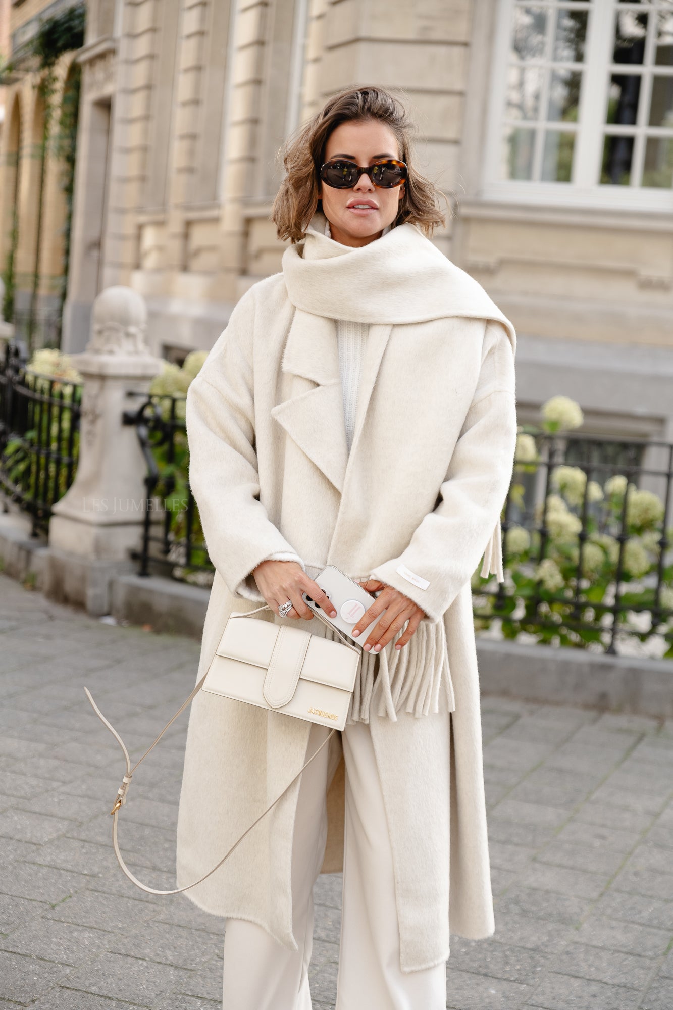 Odette handmade wool coat beige – Les Jumelles