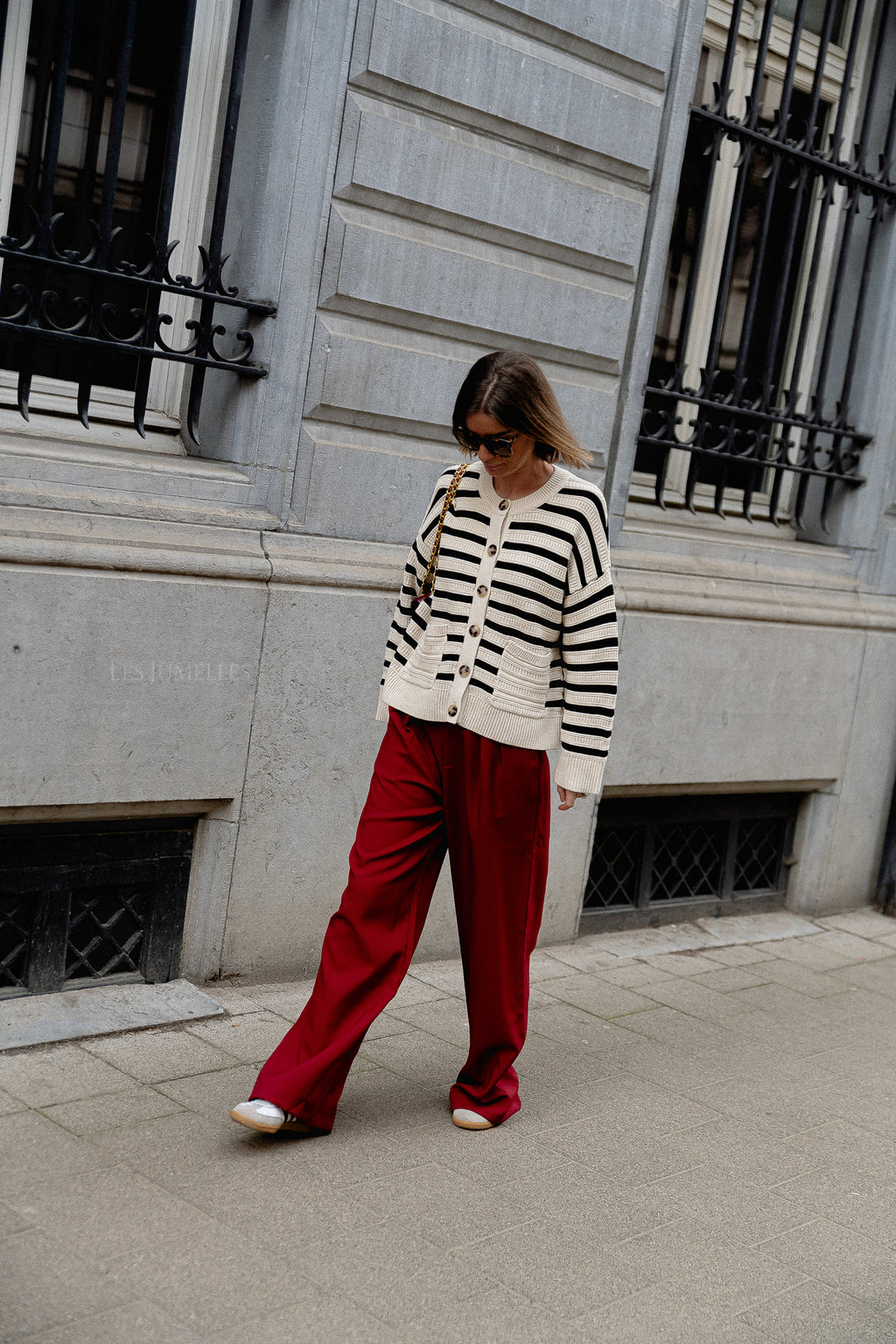 SLFFina LS knit cardigan birch/black