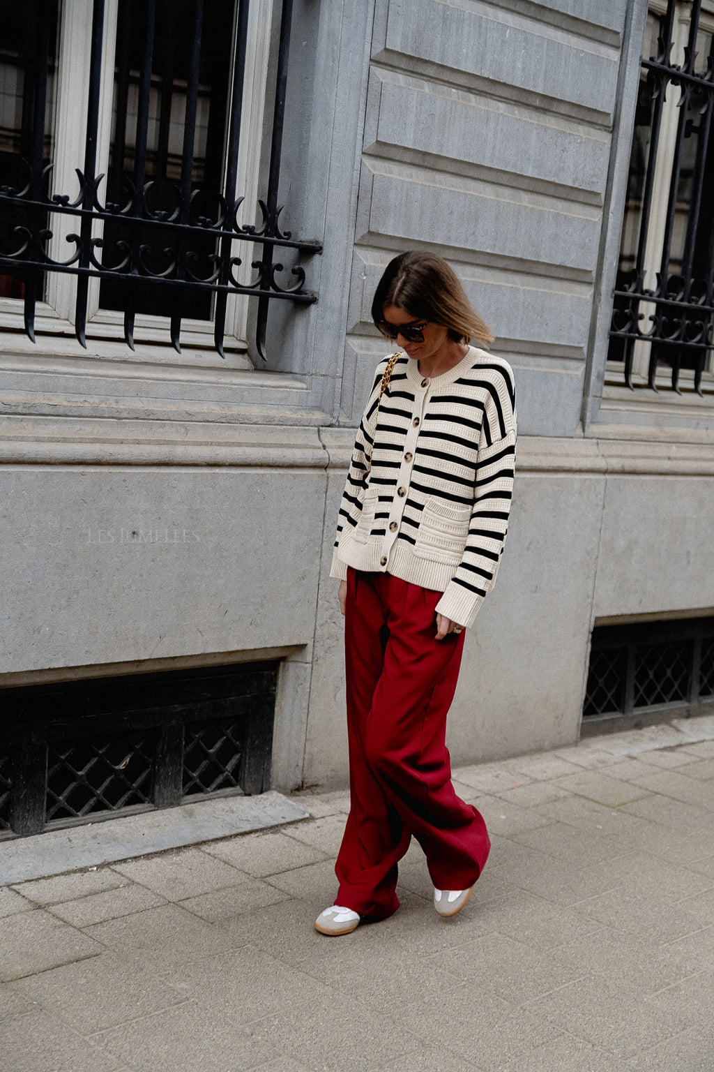 SLFFina LS knit cardigan birch/black