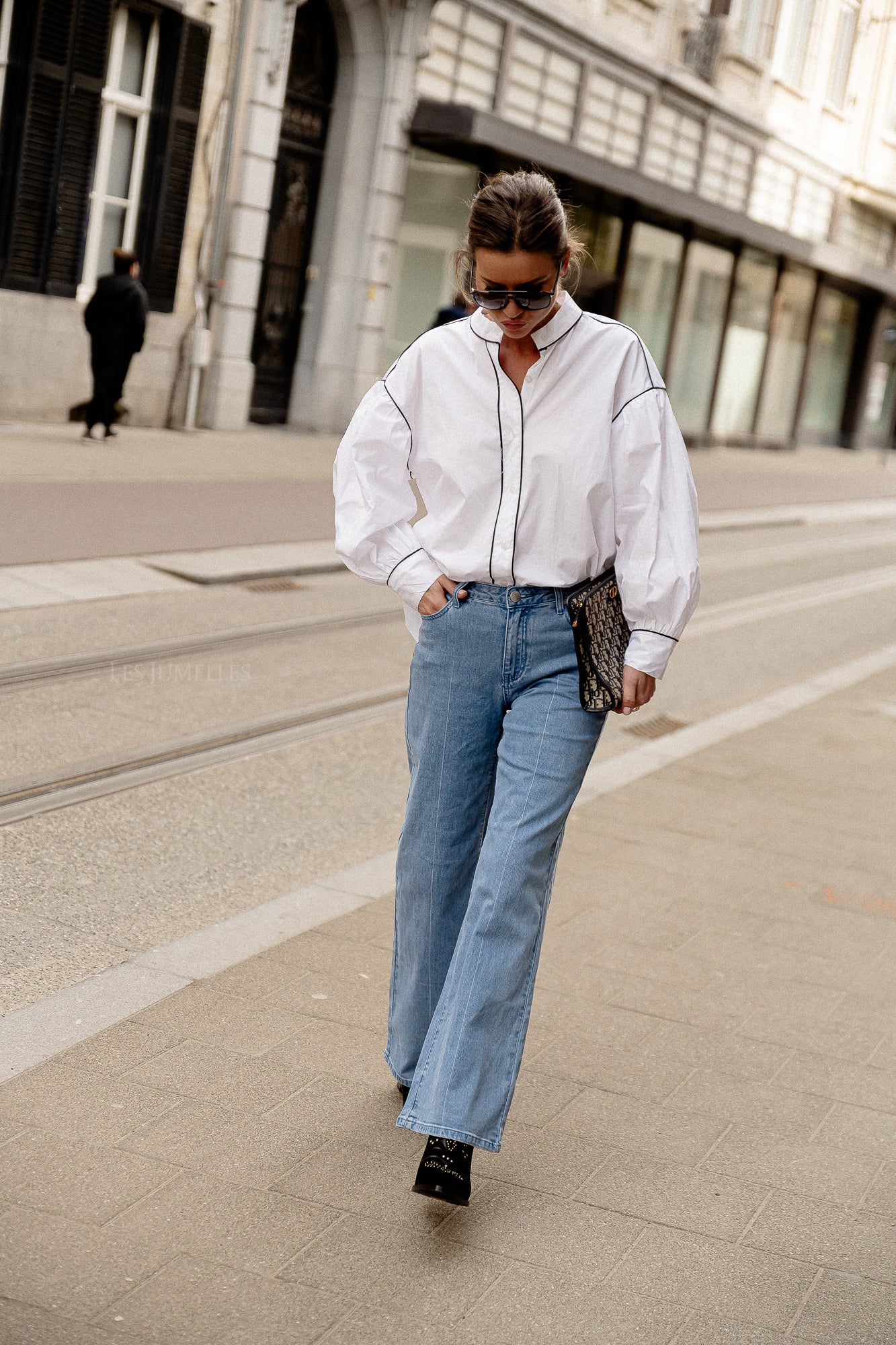 Sarah button-up shirt white