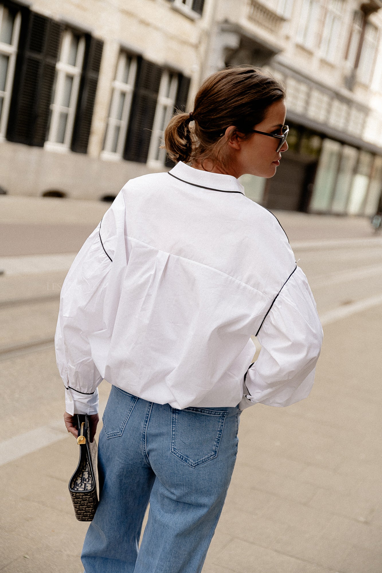 Sarah button-up shirt white